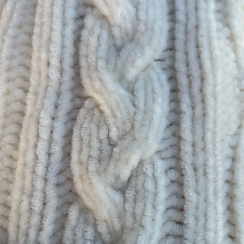 Soft Cozy Cream Knit Hat and Gloves Set for Kids or petites Ivory